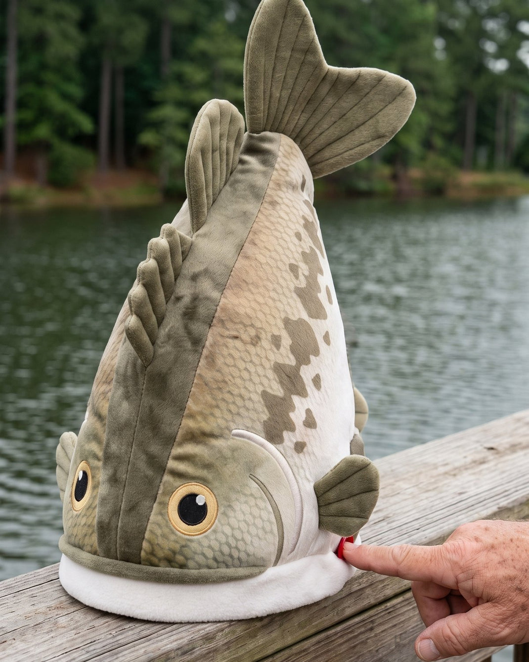 Hawg Hat – Plush Bass Hat With a Flapping Tail | Fishing Gift – HawgHat
